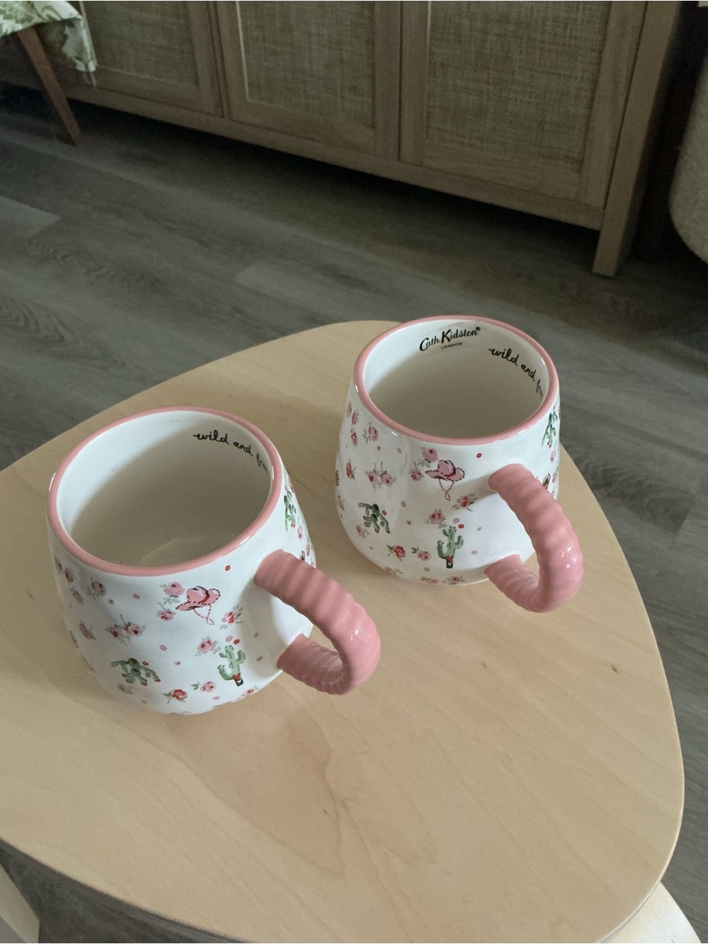 Cath Kidston Pink Floral Ceramic Mug - Set of 2